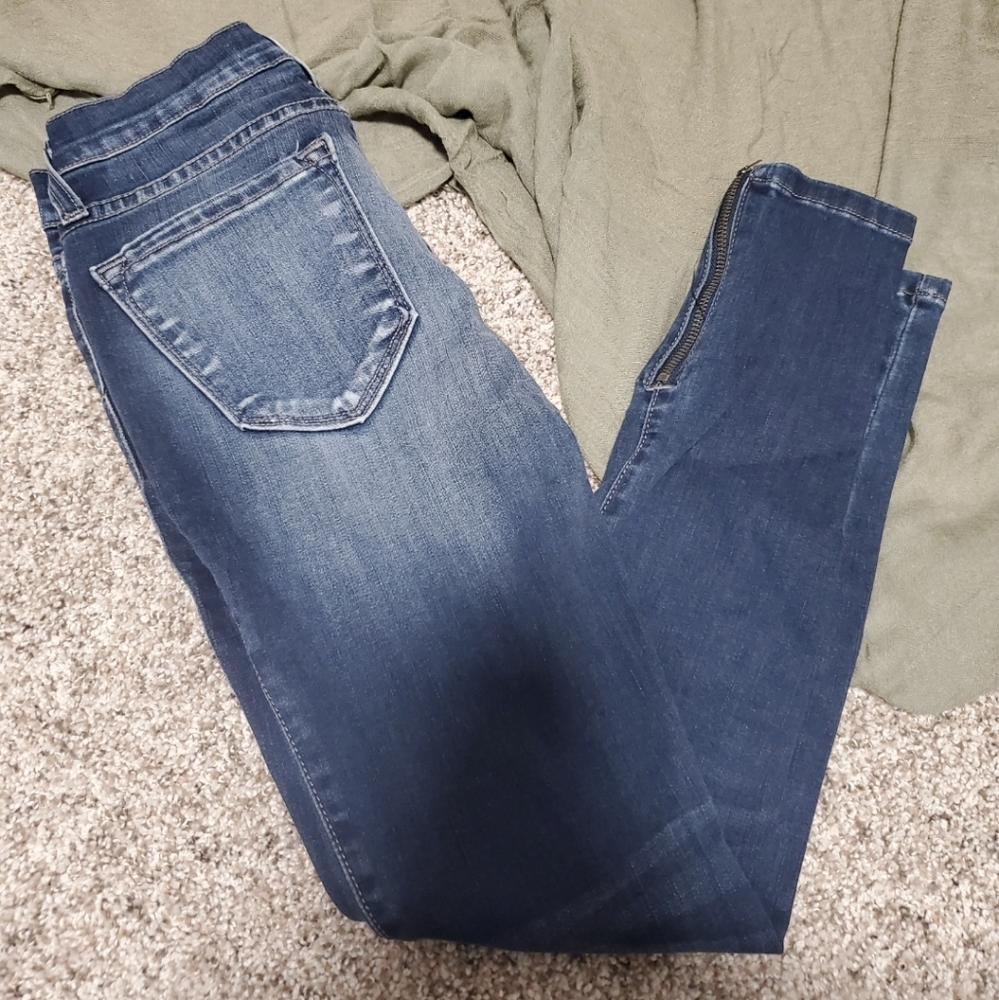 KanCan Blue Denim Skinny Jeans Size 23 Zipper Ankle